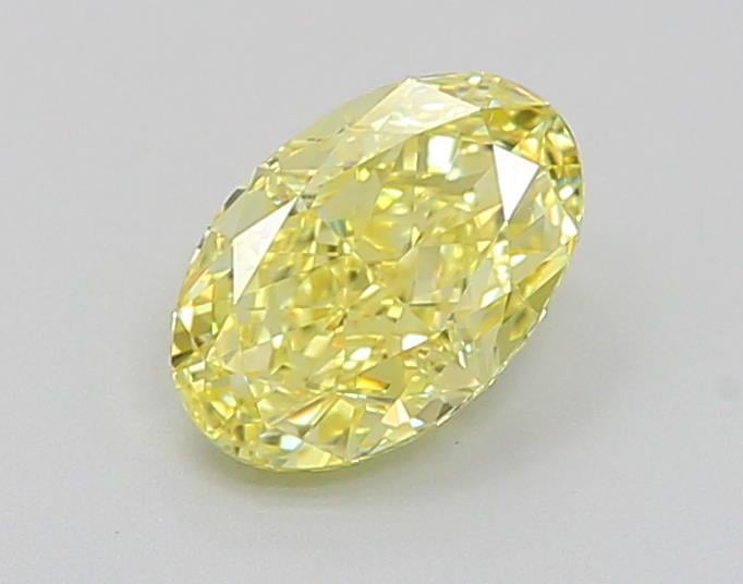 1.01 Ct. Fancy Intense  Yellow Oval Lab Grown Diamond