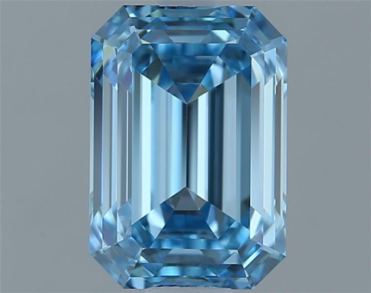 1.02 Ct. Fancy Vivid Blue Emerald Lab Grown Diamond