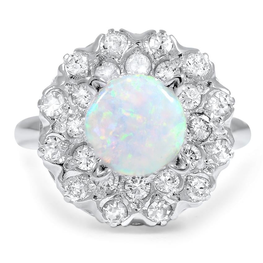 Retro Opal Cocktail Ring