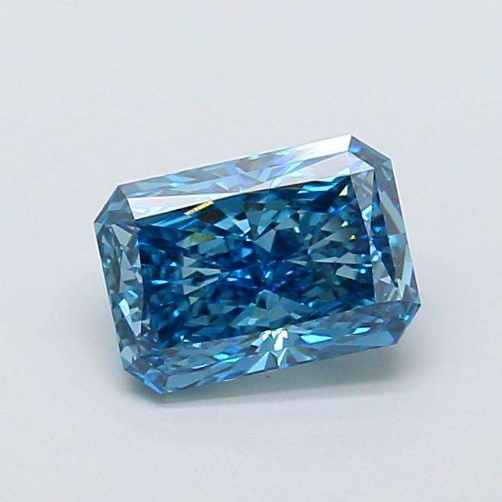 1.72 Ct. Fancy Vivid Blue Radiant Lab Grown Diamond