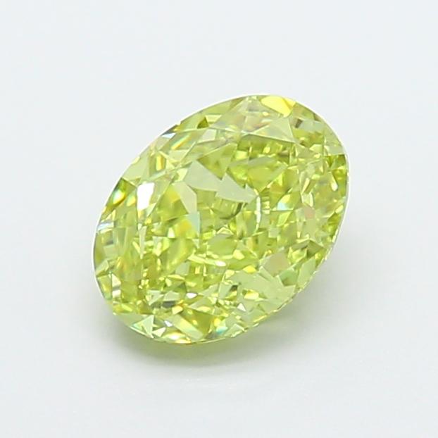 1.29 Ct. Fancy Intense Yellow Oval Lab Grown Diamond