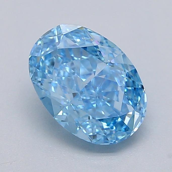 1.04 Ct. Fancy Blue Oval Lab Grown Diamond