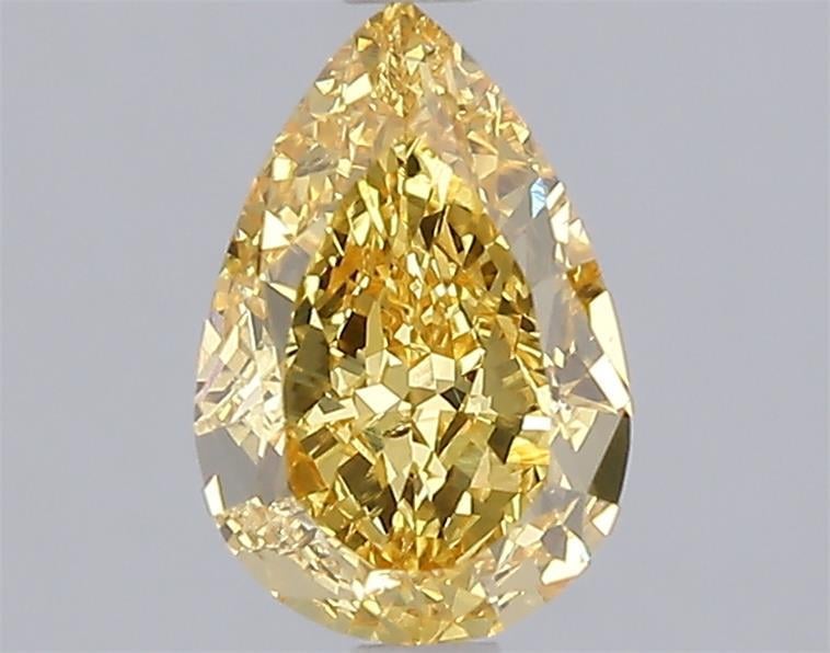 1.50 Ct. Fancy Vivid Yellow Pear Lab Grown Diamond