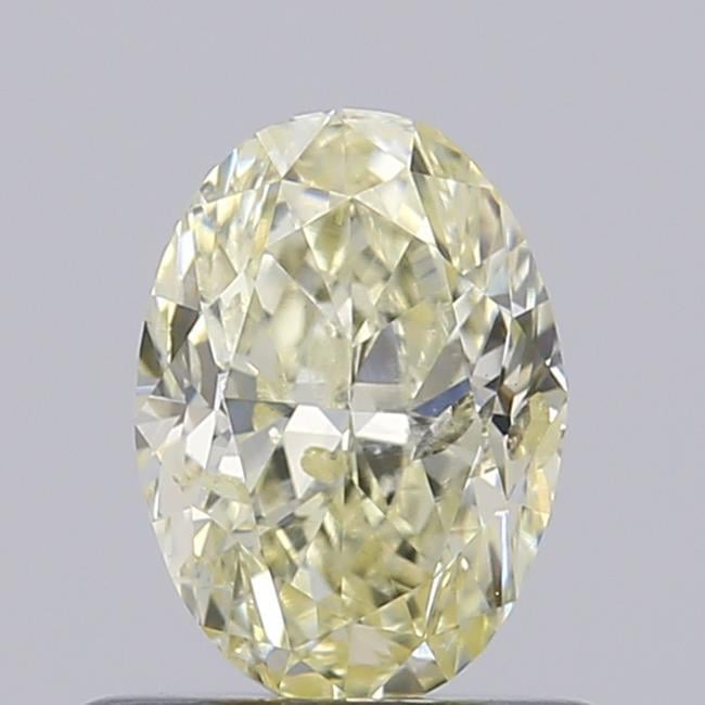 0.70 Ct. Fancy Light Yellow Oval Lab Grown Diamond