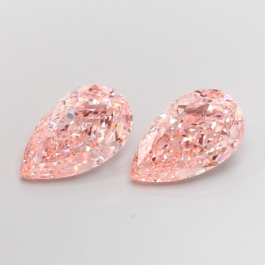 4.02 Ct. Fancy Intense  Pink Pear Lab Grown Diamond