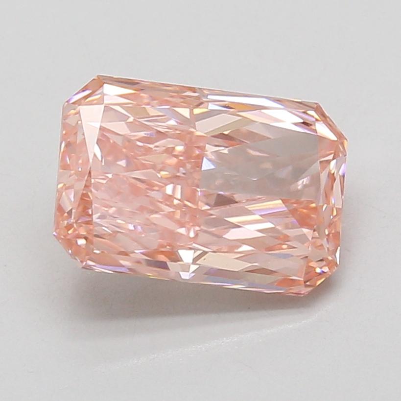 3.04 Ct. Fancy Vivid Pink Radiant Lab Grown Diamond