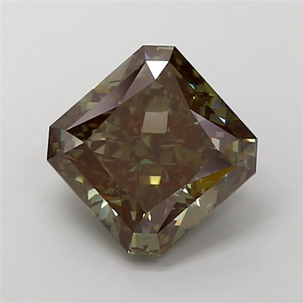 3.12 Ct. Fancy Deep Green Radiant Lab Grown Diamond