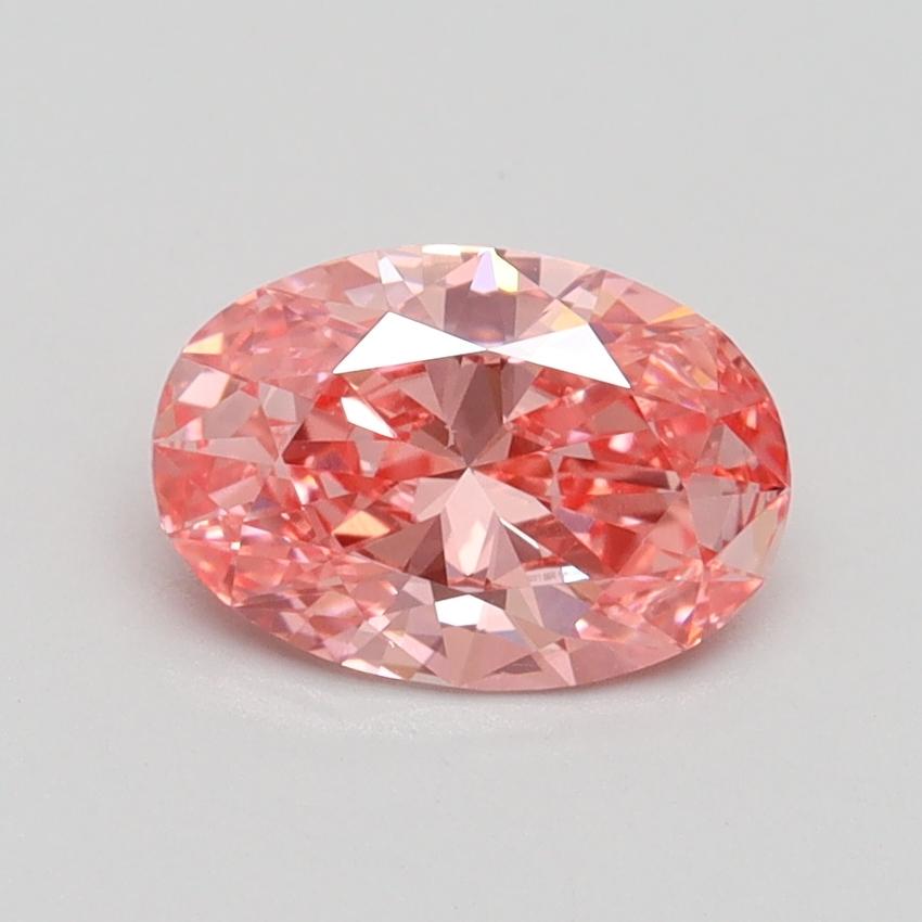 1.02 Ct. Fancy Vivid Pink Oval Lab Grown Diamond