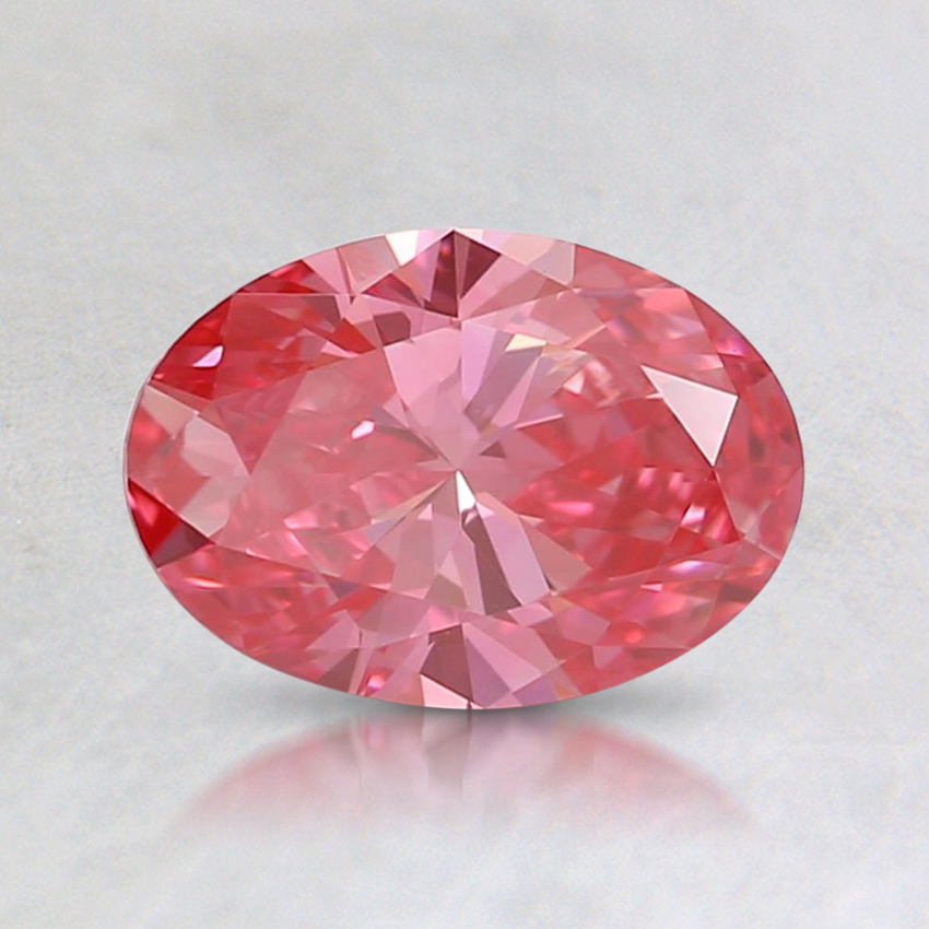 0.74 Ct. Fancy Intense Pink Oval Lab Grown Diamond