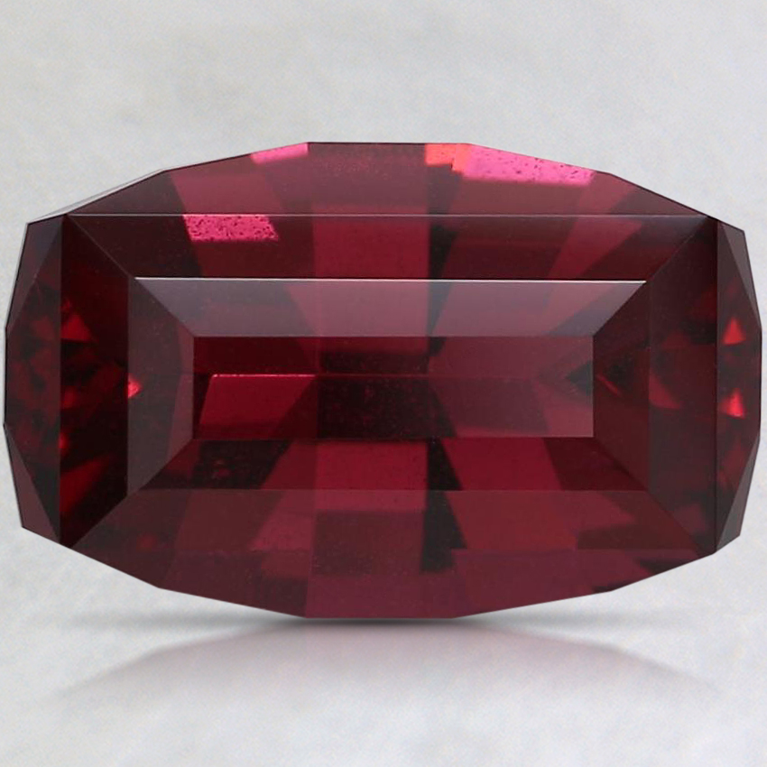 10.8x6.7mm Red Modified Step Cut Cushion Rhodolite Garnet