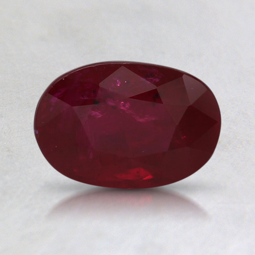 7.6x5.2mm Oval Greenland Ruby