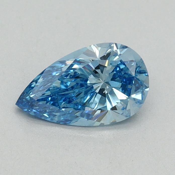 0.52 Ct. Fancy Vivid Blue Pear Lab Grown Diamond