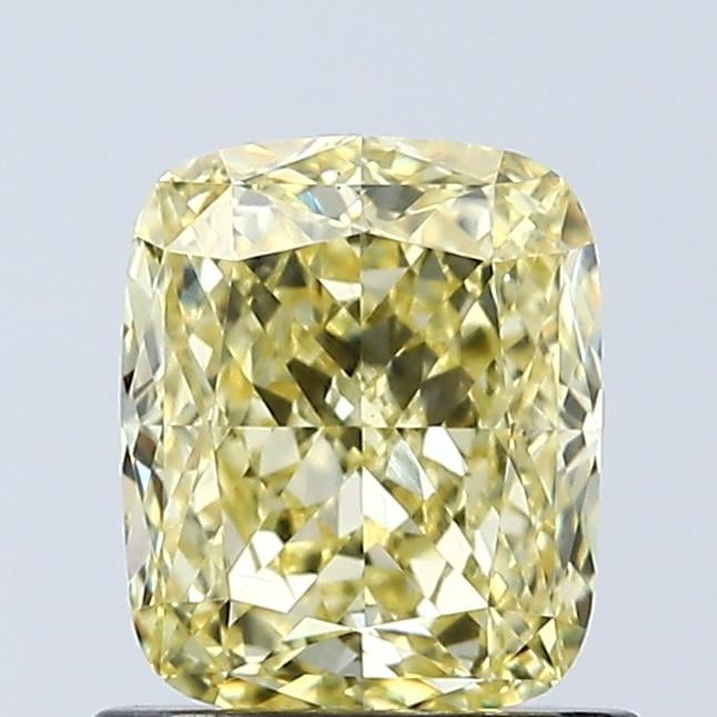 1.01 Ct. Fancy Intense Yellow Cushion Lab Grown Diamond
