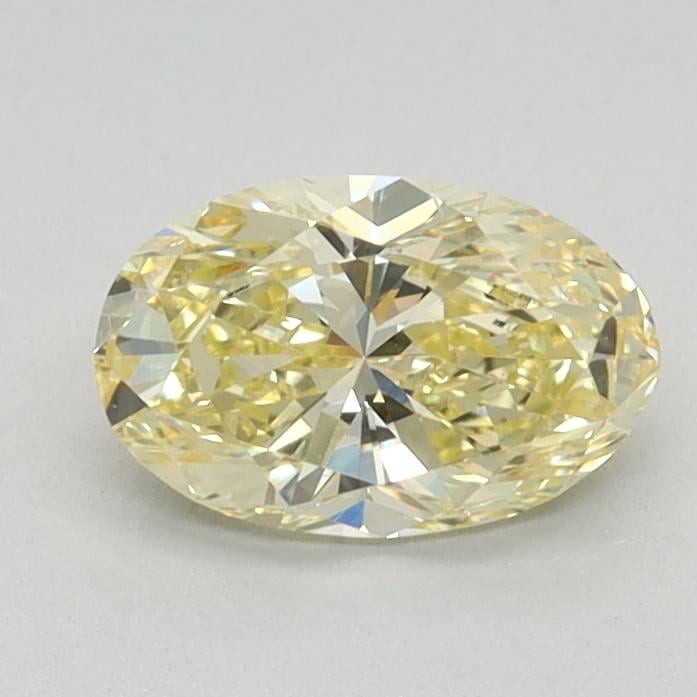0.72 Ct. Fancy Intense Yellow Oval Lab Grown Diamond