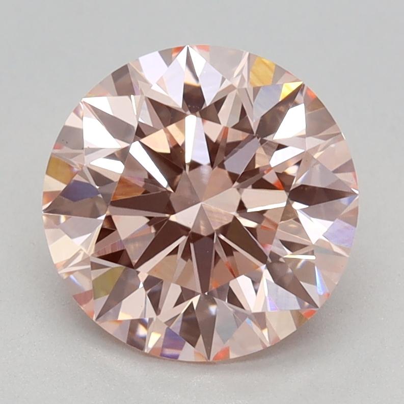 1.50 Ct. Fancy Intense Pink Round Lab Grown Diamond