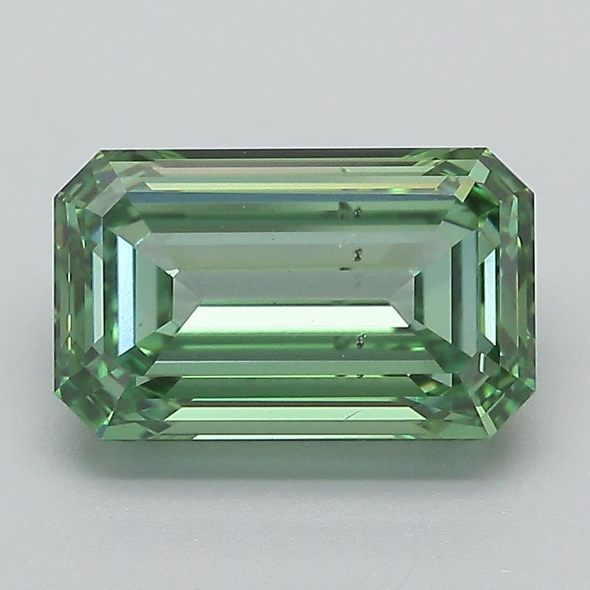 3.00 Ct. Fancy Vivid Green Emerald Lab Grown Diamond