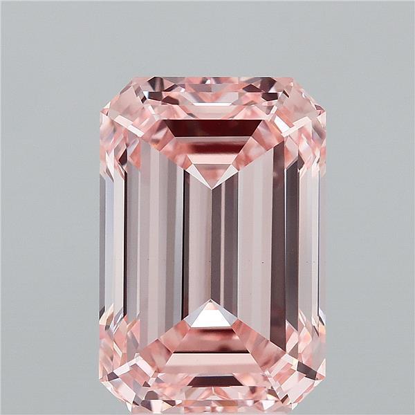7.05 Ct. Fancy Intense Pink Emerald Lab Grown Diamond