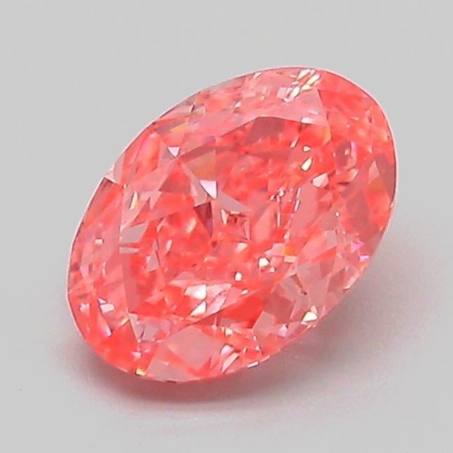 1.09 Ct. Fancy Vivid Pink Oval Lab Grown Diamond