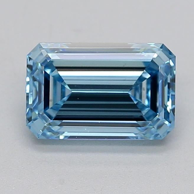 1.23 Ct. Fancy Intense  Blue Emerald Lab Grown Diamond