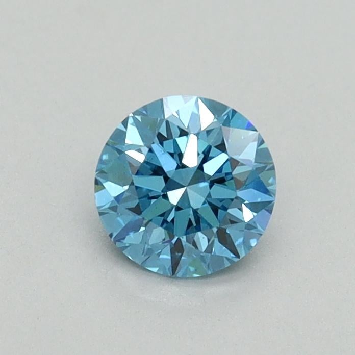 0.43 Ct. Fancy Vivid Blue Round Lab Grown Diamond