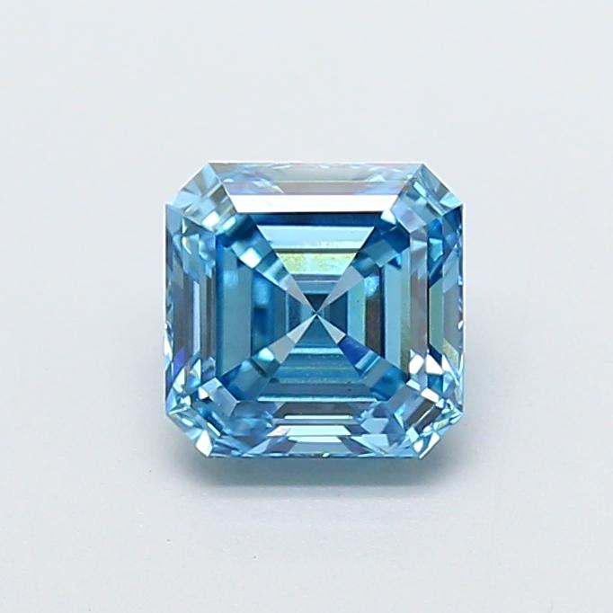 1.30 Ct. Fancy Vivid  Blue Asscher Lab Grown Diamond