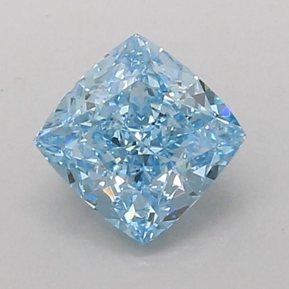 1.09 Ct. Fancy Vivid Blue Cushion Lab Grown Diamond