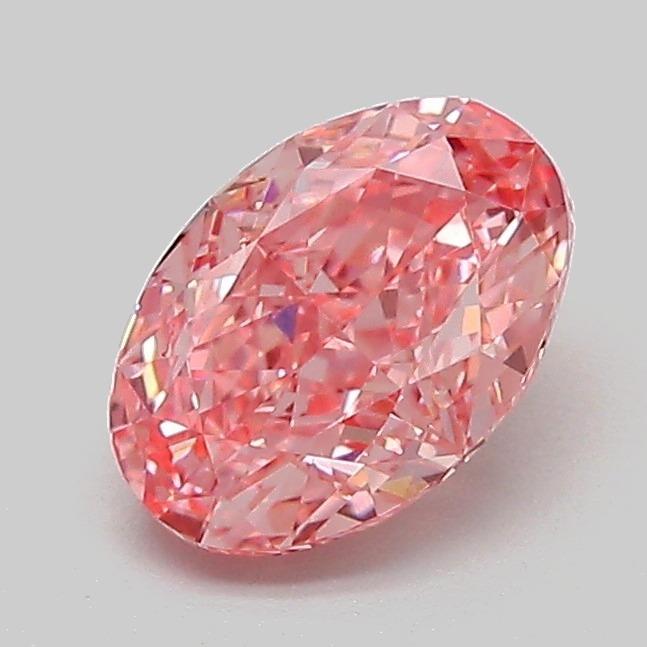1.09 Ct. Fancy Vivid Pink Oval Lab Grown Diamond
