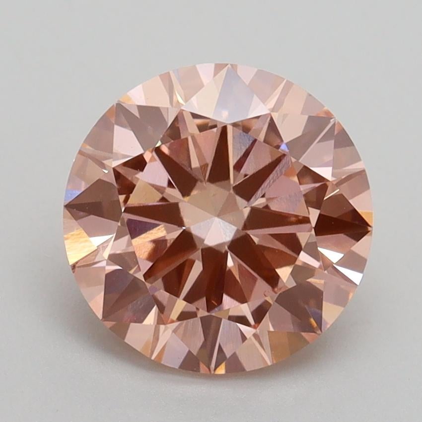 2.30 Ct. Fancy Intense Pink Round Lab Grown Diamond
