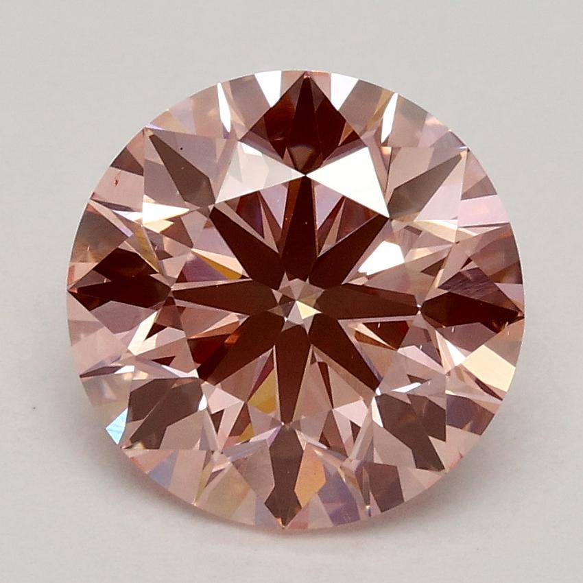 2.12 Ct. Fancy Intense Pink Round Lab Grown Diamond