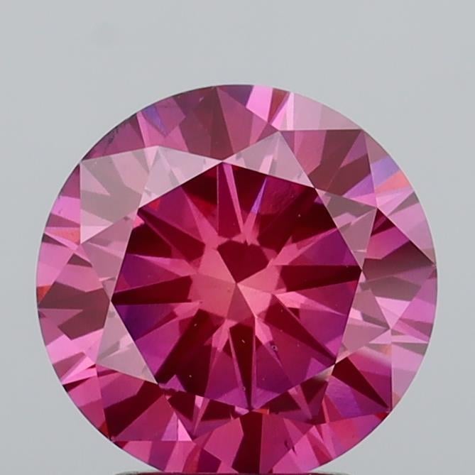 2.50 Ct. Fancy Vivid Pink Round Lab Grown Diamond