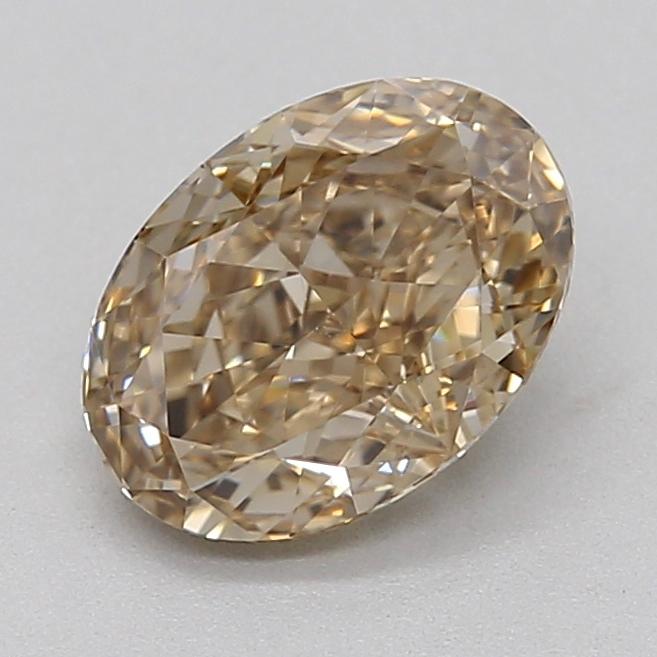 1.08 Ct. Light Yellowish Brown Oval Lab Grown Diamond