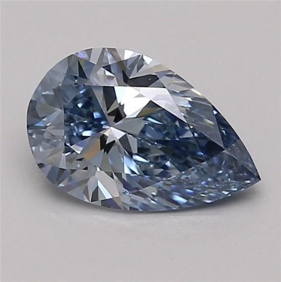 1.10 Ct. Fancy Vivid Blue Pear Lab Grown Diamond
