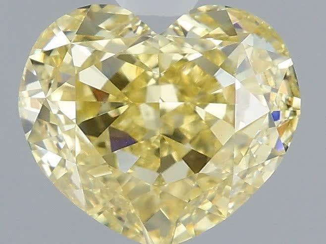 1.59 Ct. Fancy Intense Yellow Heart Lab Grown Diamond