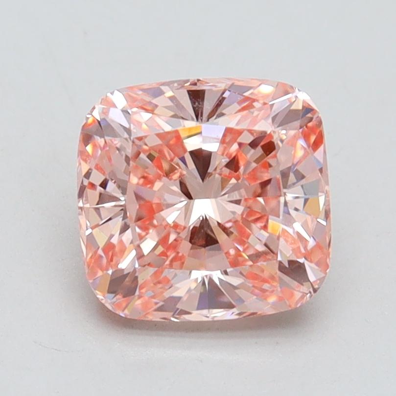 1.66 Ct. Fancy Intense Pink Cushion Lab Grown Diamond