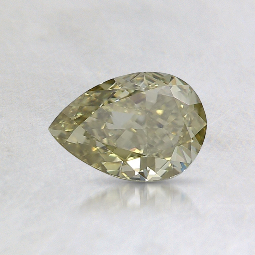 0.58 Ct. Fancy Brownish Greenish Yellow Pear Diamond