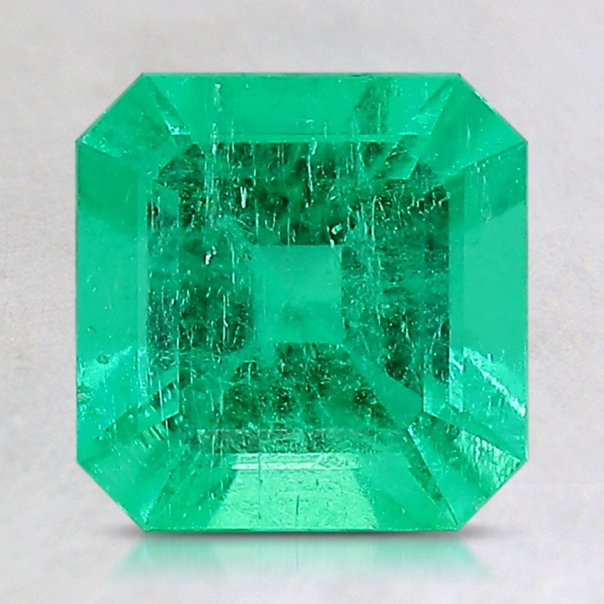 7.6x7.5mm Asscher Colombian Emerald