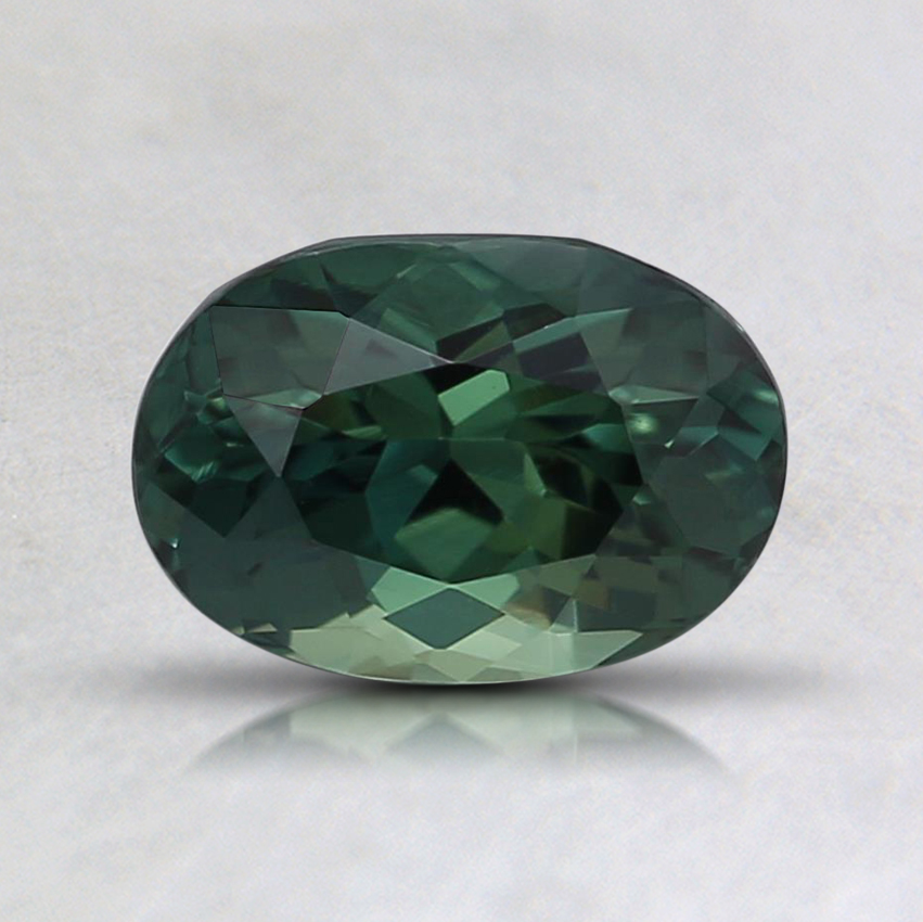 7.2x5mm Teal Oval Sapphire