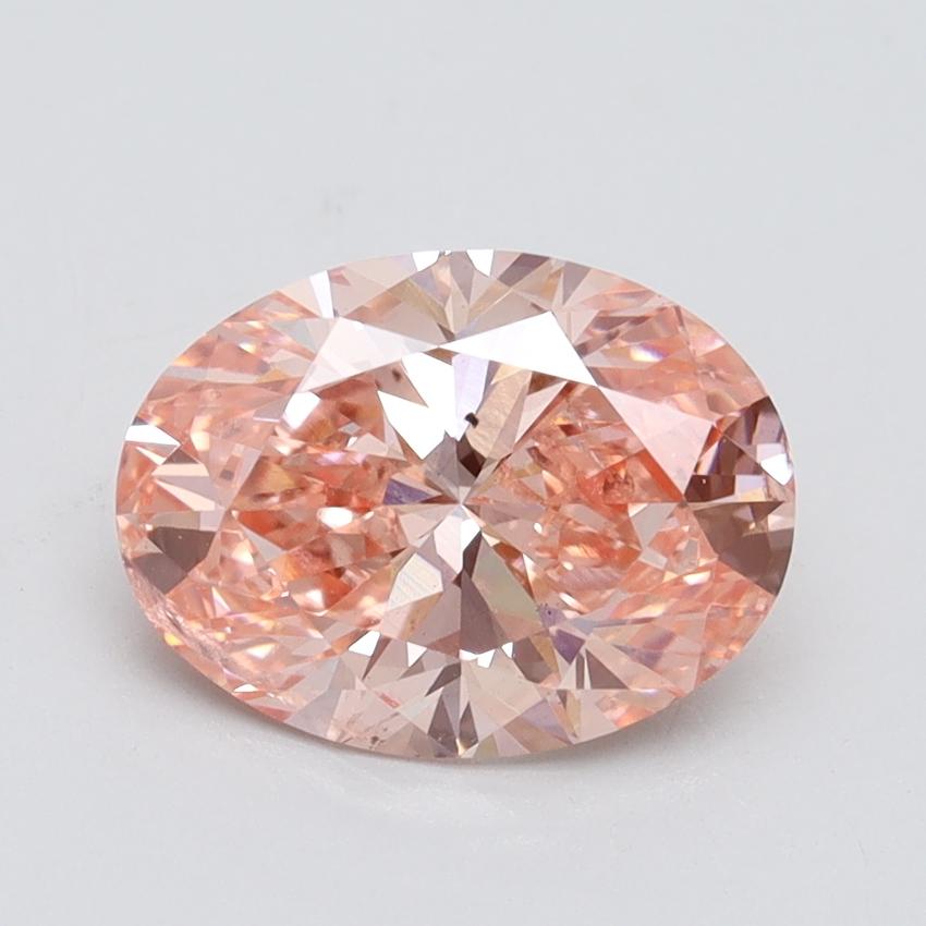 2.01 Ct. Fancy Vivid Pink Oval Lab Grown Diamond