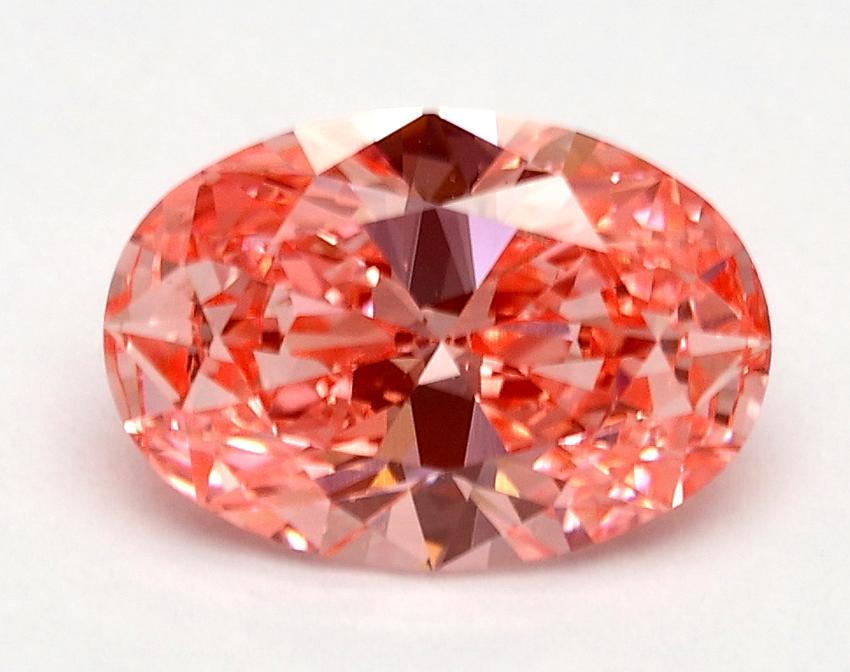 1.50 Ct. Fancy Vivid Pink Oval Lab Grown Diamond