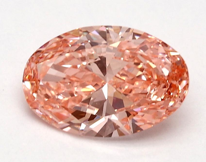 1.00 Ct. Fancy Vivid Pink Oval Lab Grown Diamond