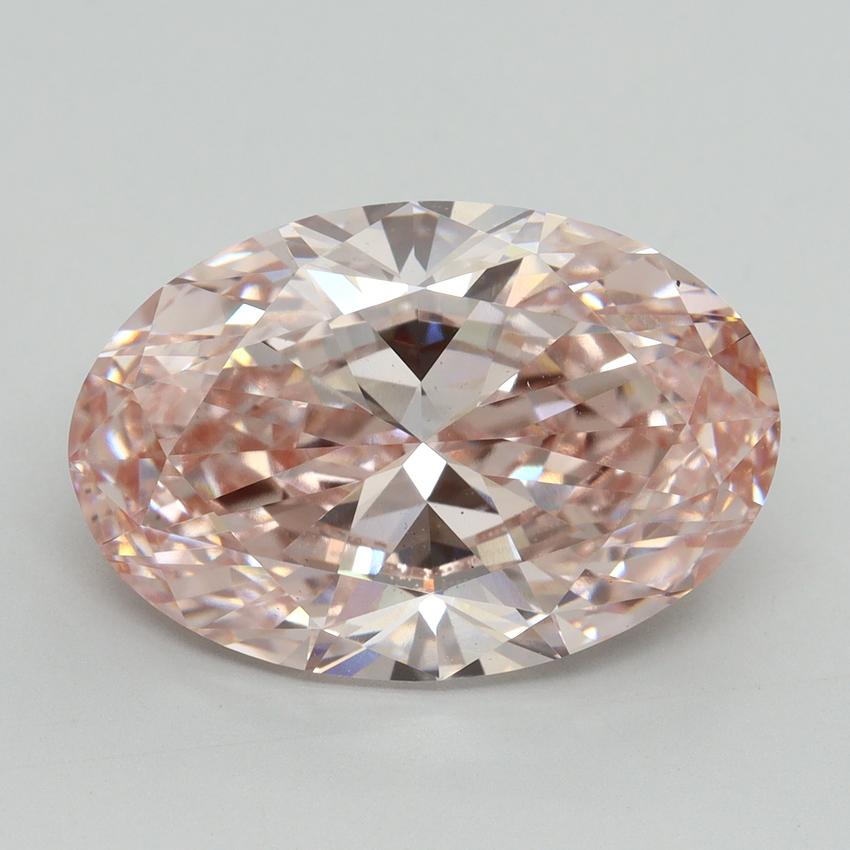 9.02 Ct. Fancy Intense Pink Oval Lab Grown Diamond