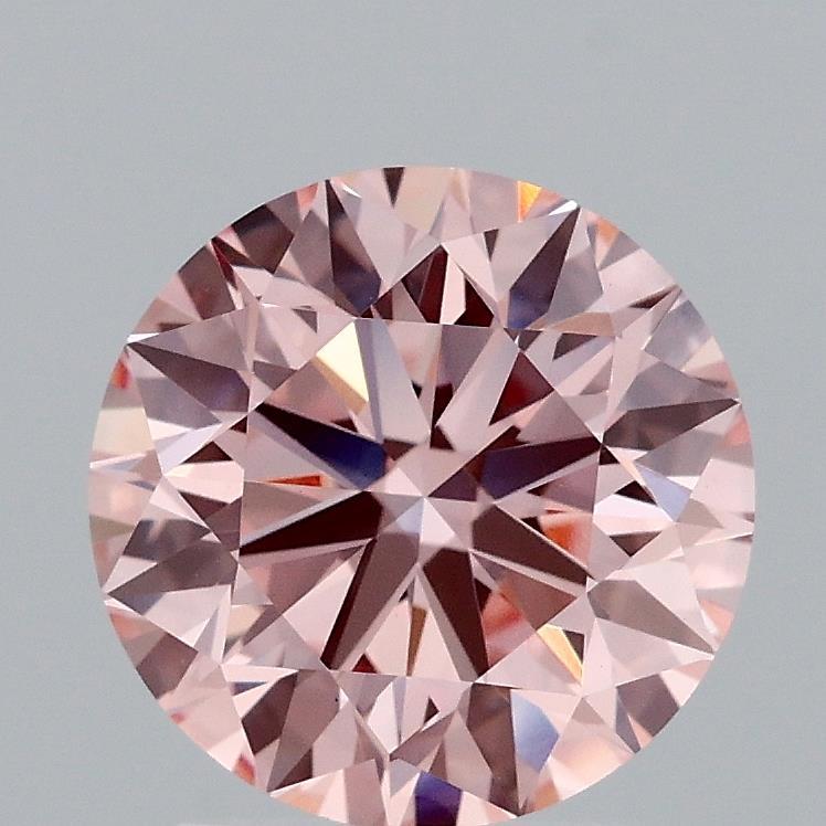 2.17 Ct. Fancy Intense Pink Round Lab Grown Diamond