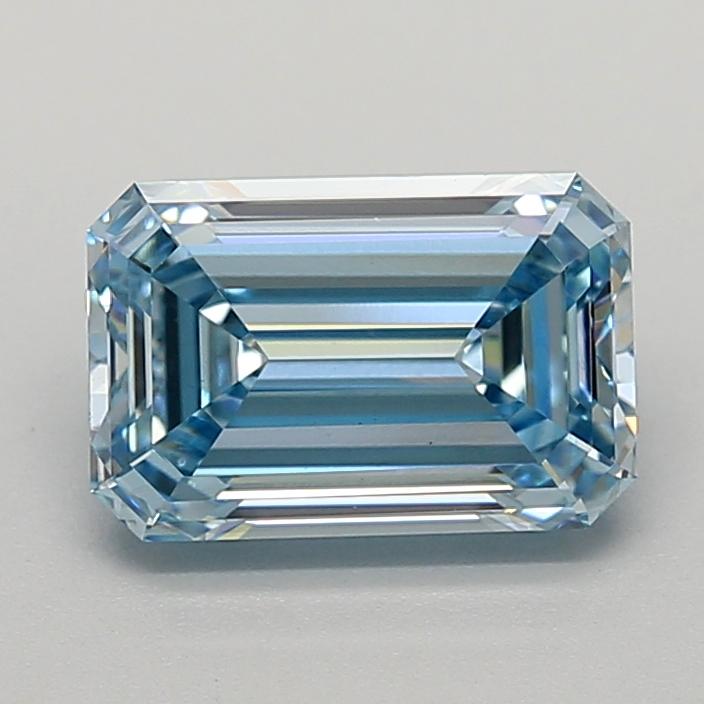 2.09 Ct. Fancy Intense  Blue Emerald Lab Grown Diamond