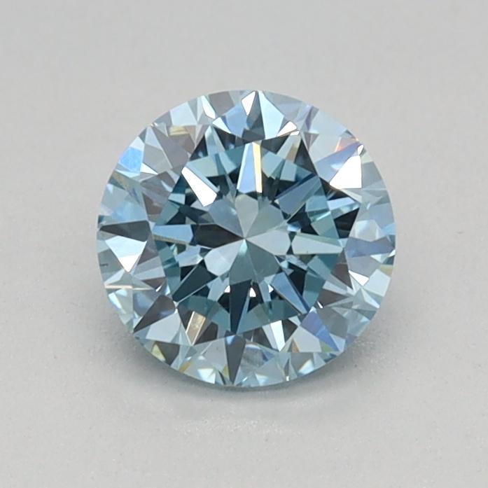 0.50 Ct. Fancy Vivid Blue Round Lab Grown Diamond