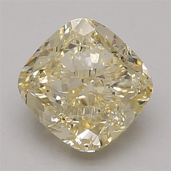 1.44 Ct. Fancy Light Yellow Cushion Lab Grown Diamond