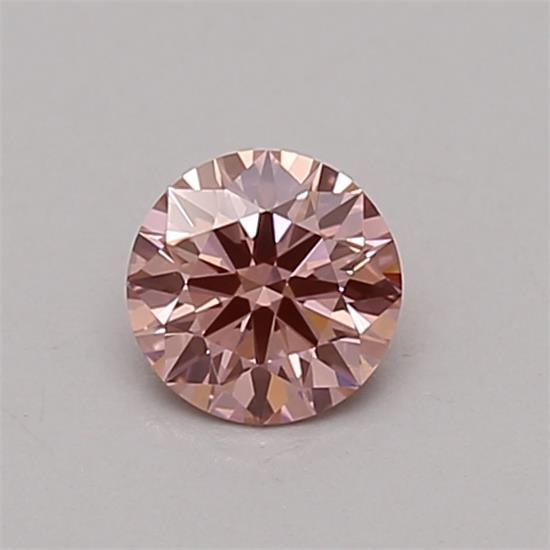 0.33 Ct. Fancy Vivid Pink Round Lab Grown Diamond