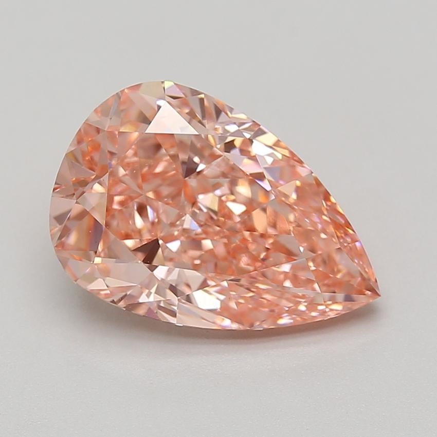 5.08 Ct. Fancy Vivid Pink Pear Lab Grown Diamond