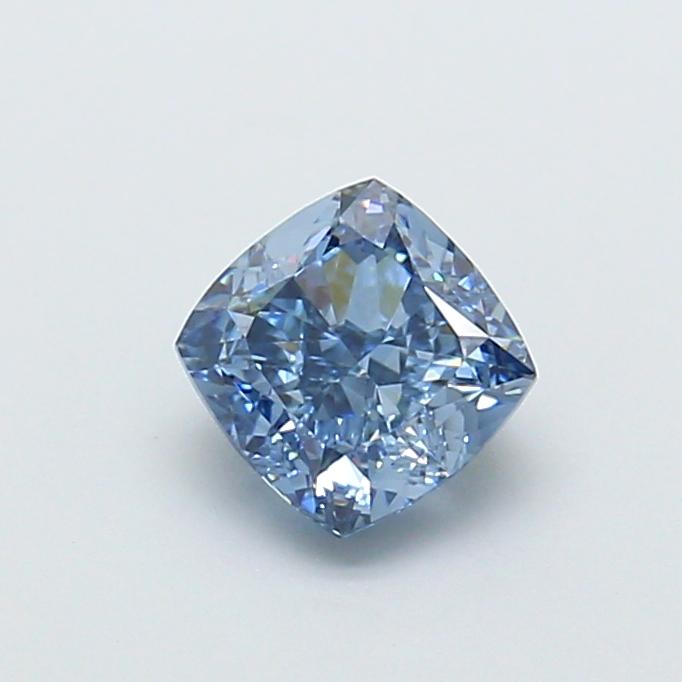1.14 Ct. Fancy Vivid Blue Cushion Lab Grown Diamond
