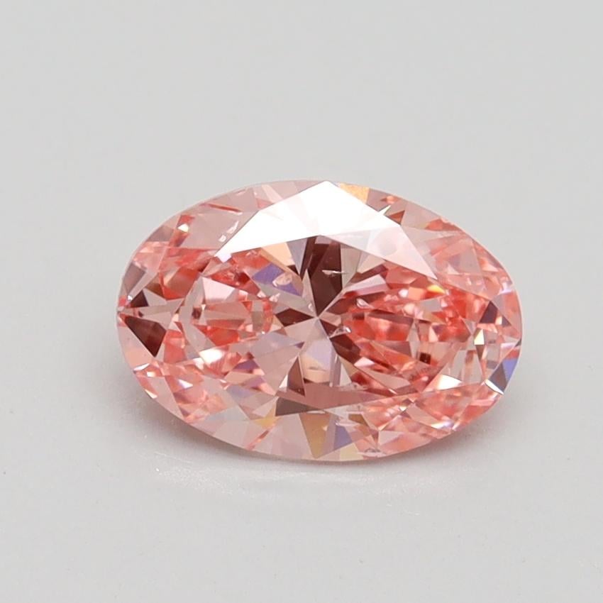 1.01 Ct. Fancy Intense Pink Oval Lab Grown Diamond