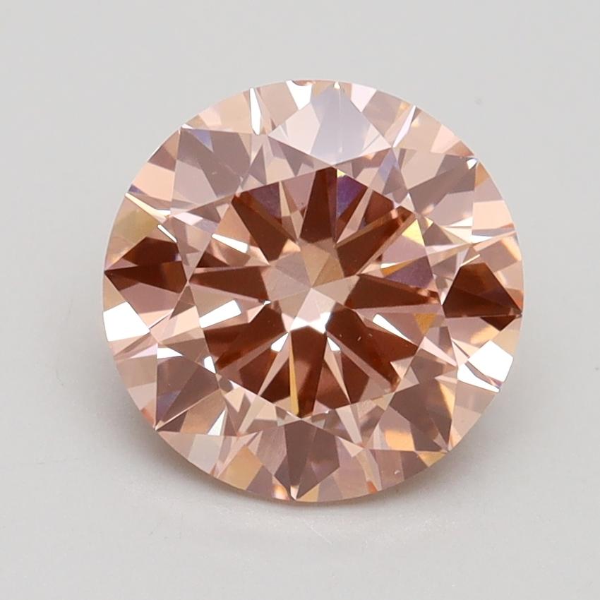2.01 Ct. Fancy Intense Pink Round Lab Grown Diamond